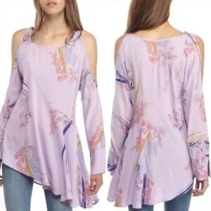 Free People Clear Skies Cold Shoulder Tunic top size XS
